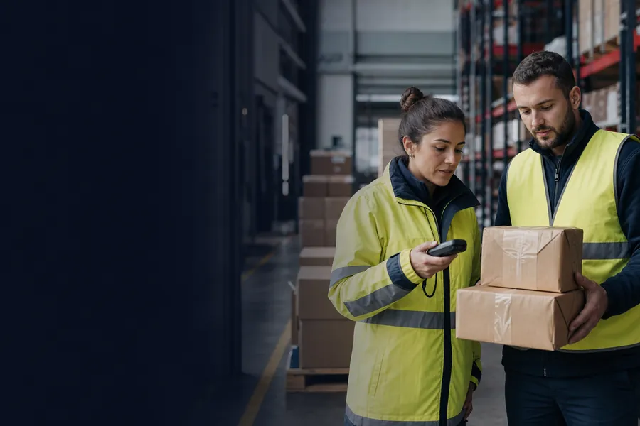 Ομάδα logistics συντονίζει παραγγελίες σε ευρωπαϊκό κέντρο διανομής